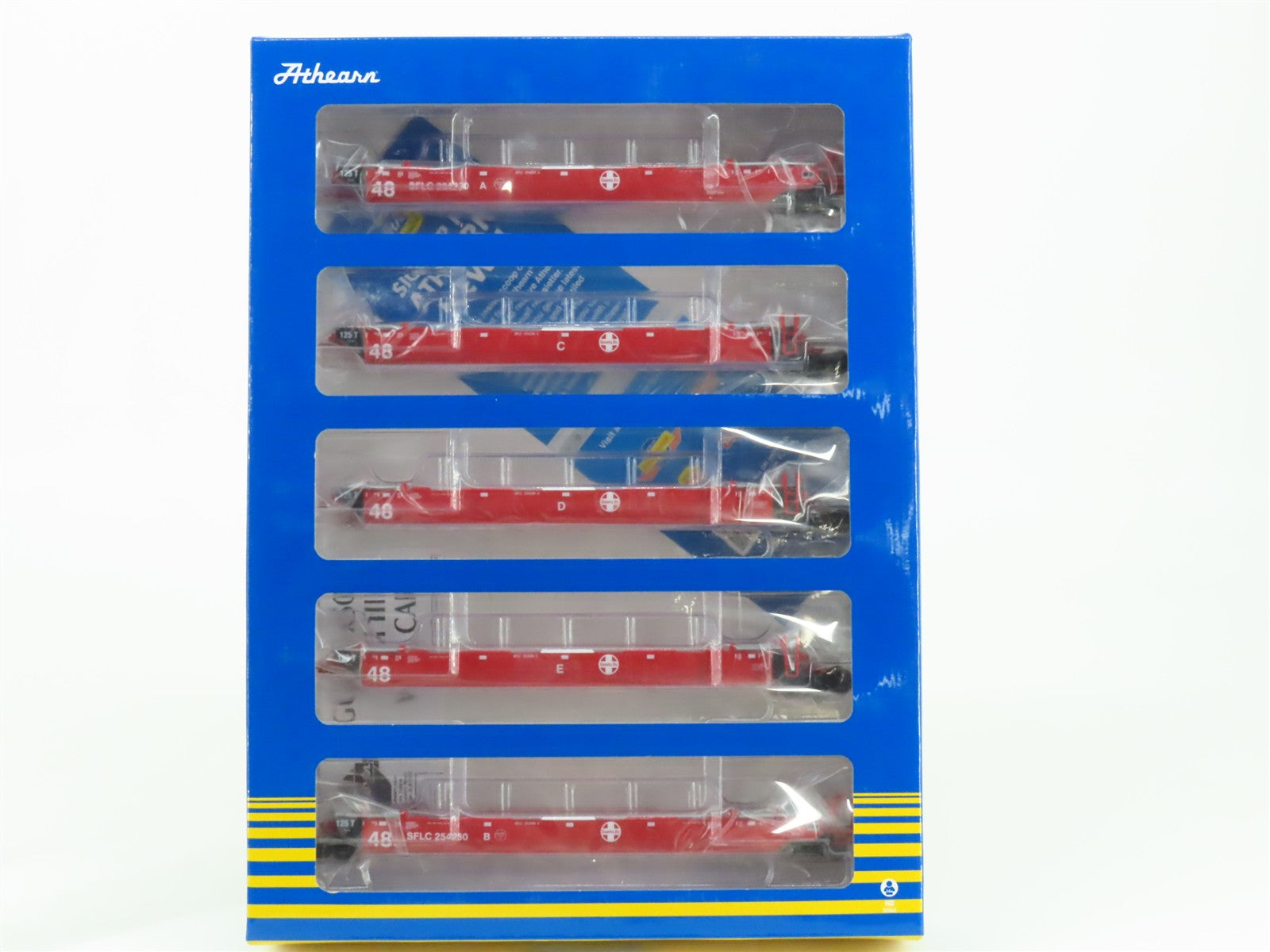 Athearn ATH98938 SFLC Santa Fe Flat Car 5-Pack 254230 RTR