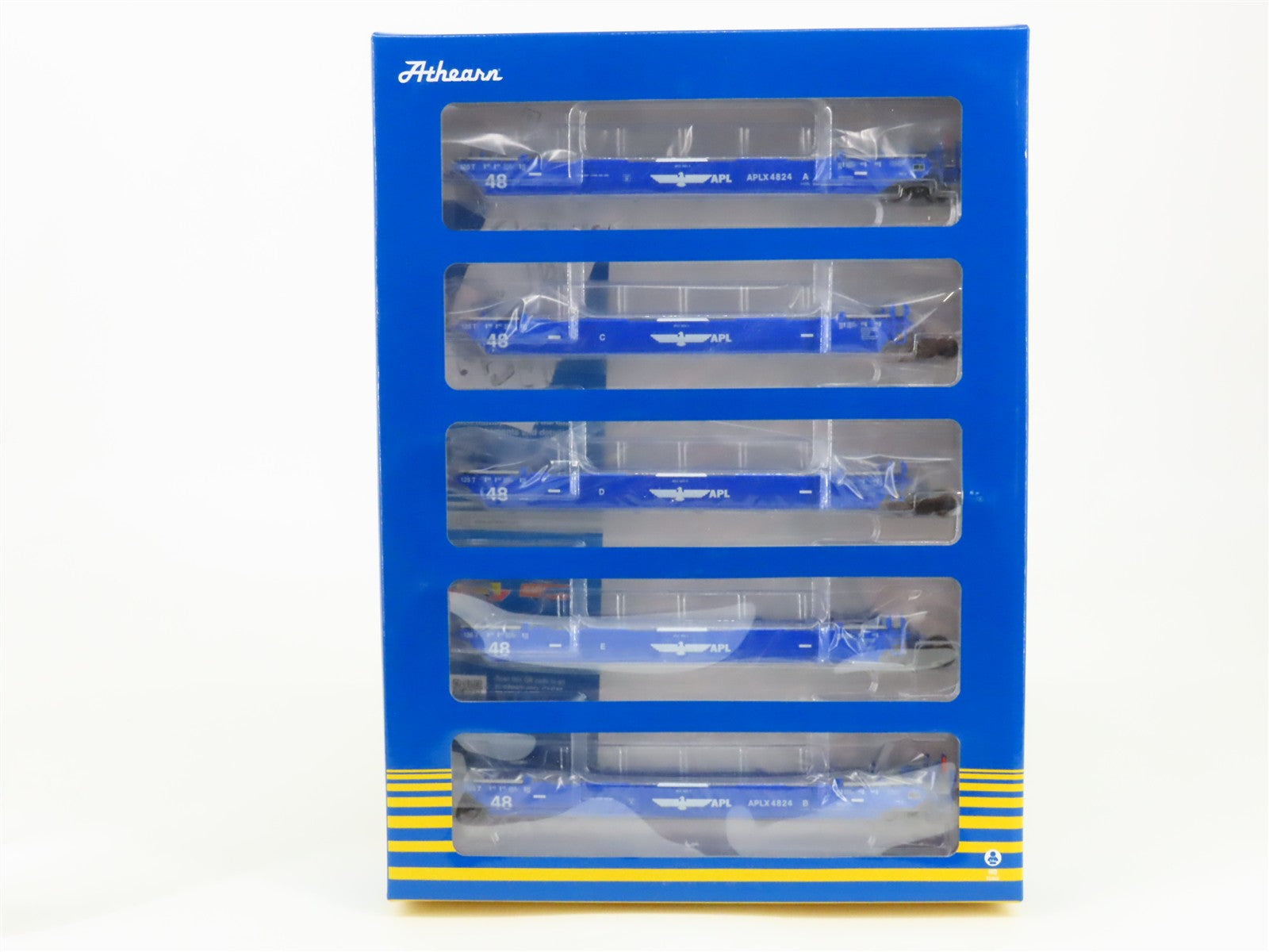 Athearn ATH98931 APLX APL Flat Car 5-Pack 4824 RTR