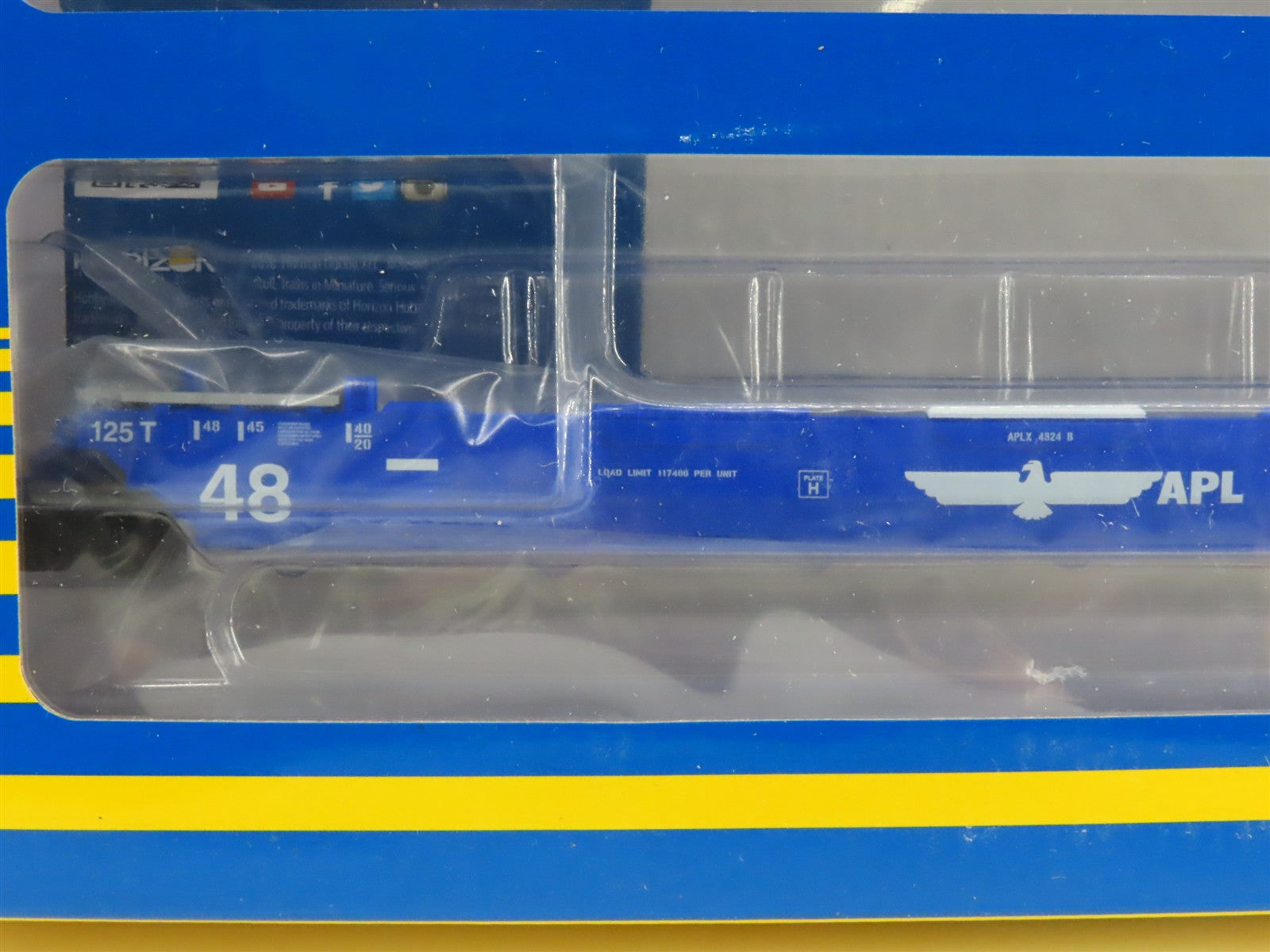 Athearn ATH98931 APLX APL Flat Car 5-Pack 4824 RTR