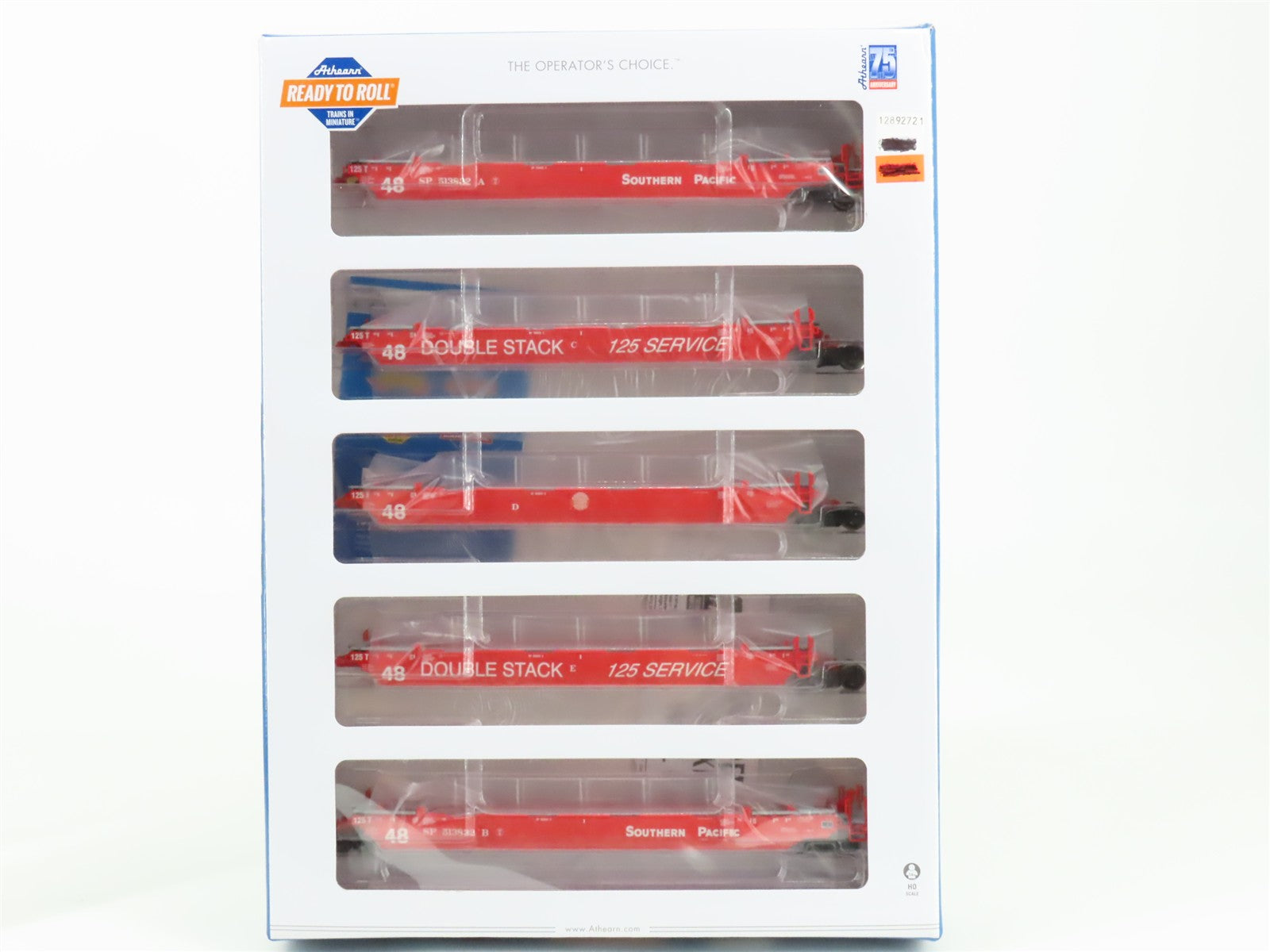 HO Scale Athearn ATH15616 SP Southern Pacific Maxi III Well Car 5-Pack RTR