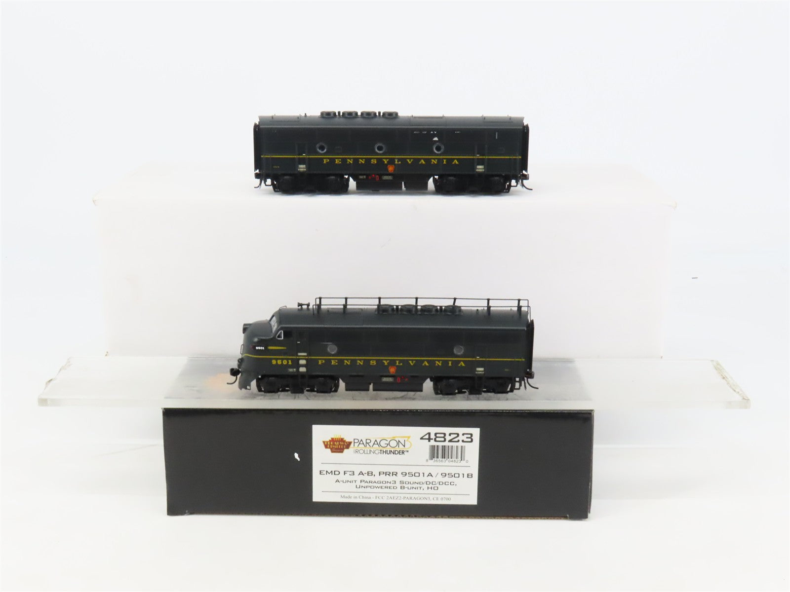 HO Scale Broadway Limited BLI 4823 PRR Pennsylvania F3 A/B Diesel wParagon3