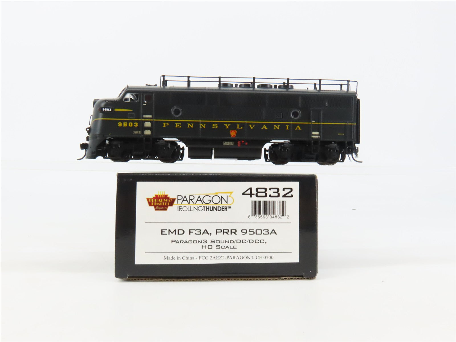 HO Scale Broadway Limited BLI 4832 PRR Pennsylvania F3A Diesel #9503 wParagon3