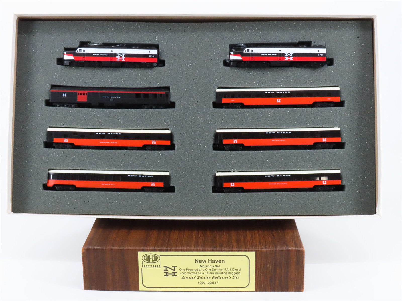 N Scale Con-Cor 0001-008517 NH New Haven PA-1/PA-1 Diesel Passenger Set