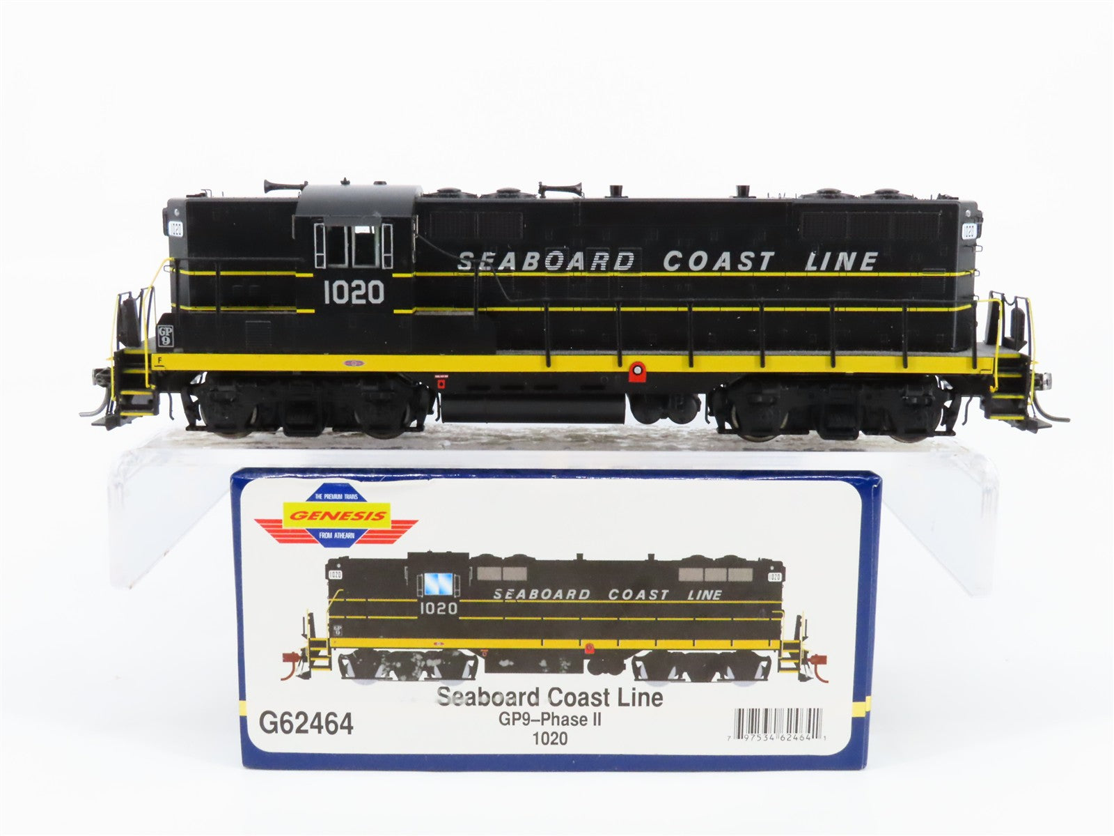 HO Athearn Genesis G62464 SCL Seaboard Coast Line GP9 Diesel #1020 wDCC & Sound