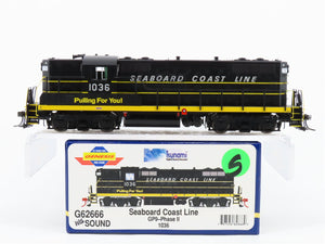 HO Athearn Genesis G62666 SCL Seaboard Coast Line GP9 Diesel #1036 wDCC & Sound