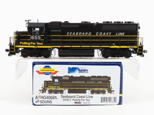 HO Athearn Genesis SCL Seaboard Coast Line GP40-2 Diesel Loco #1655 wDCC & Sound