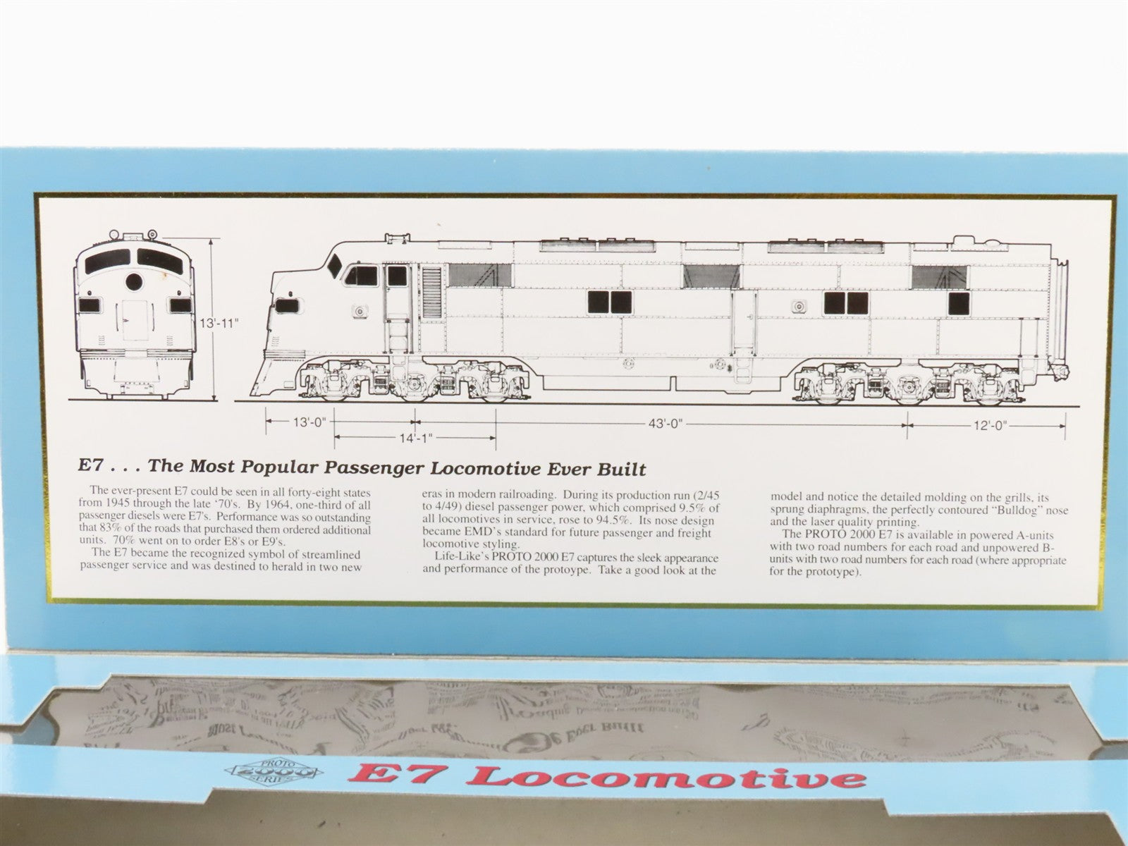 HO Scale Proto 2000 21085 SAL Seaboard E7A Diesel Locomotive #3027 wDCC & Sound