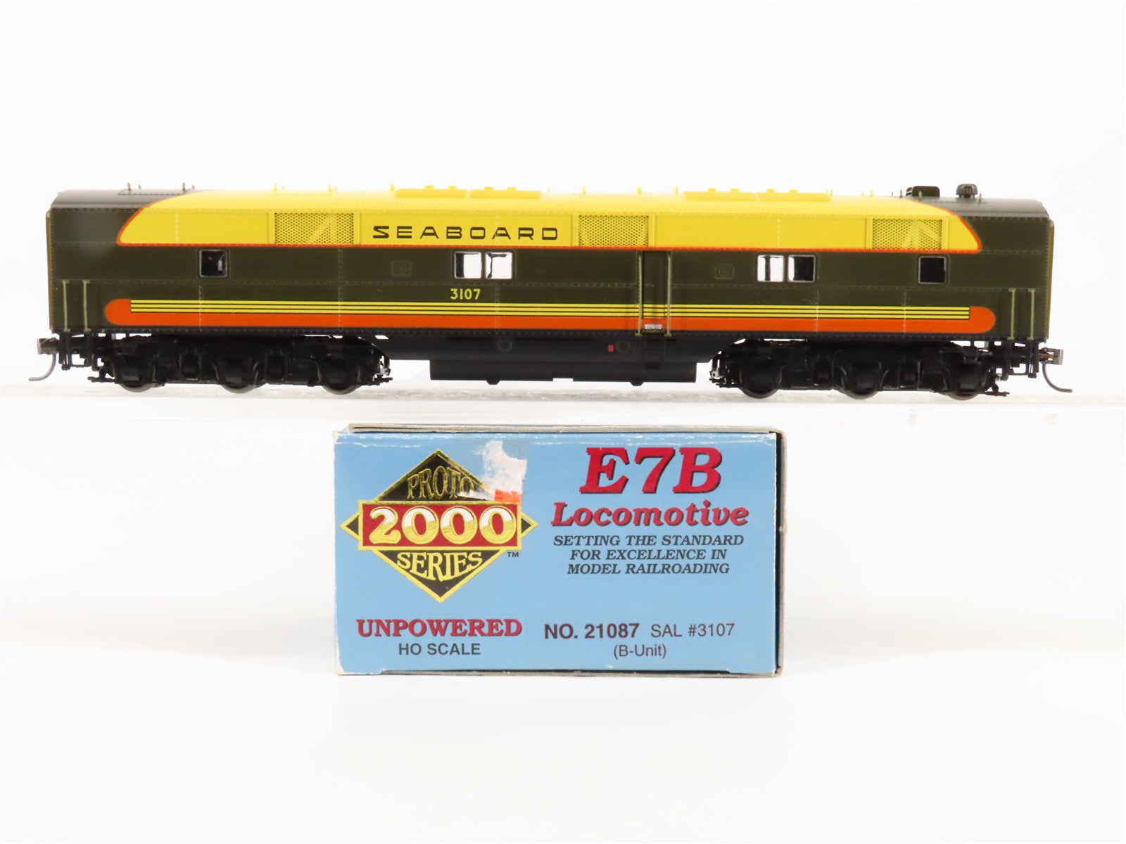 HO Scale Proto 2000 21087 SAL Seaboard Air Line E7B Diesel Loco #3107 UNPOWERED