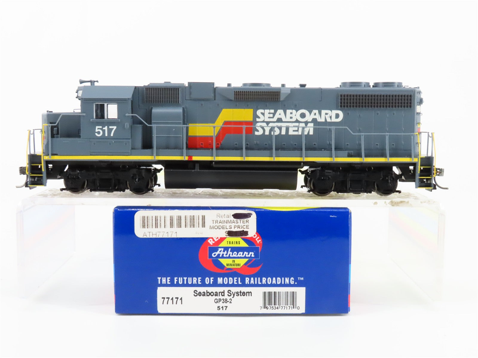 HO Scale Athearn 77171 SBD Seaboard System GP38-2 Diesel Loco #517 wDCC & Sound