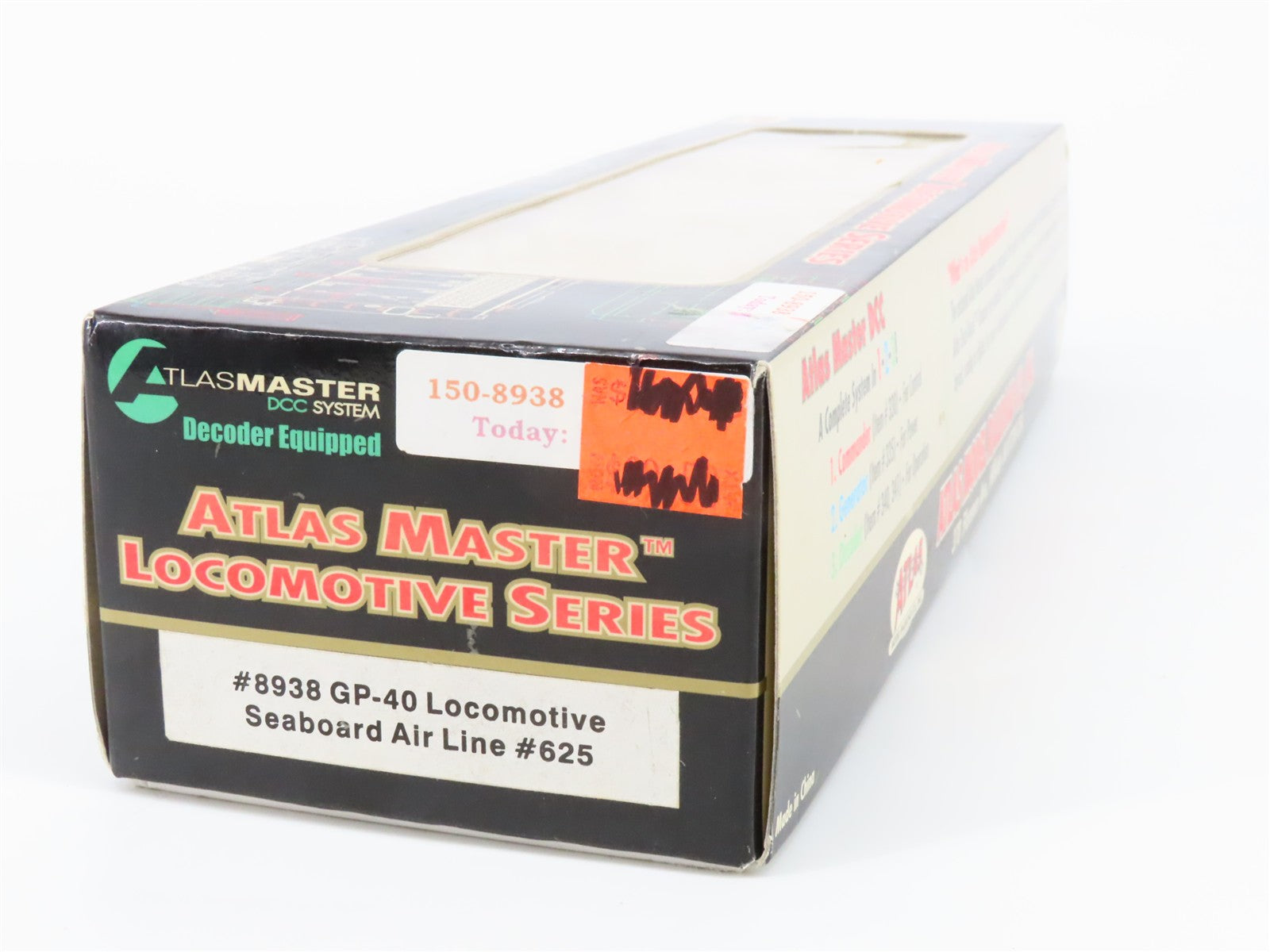 HO Scale Atlas Master 8938 SAL Seaboard Air line GP40 Diesel #625 wDCC & Sound