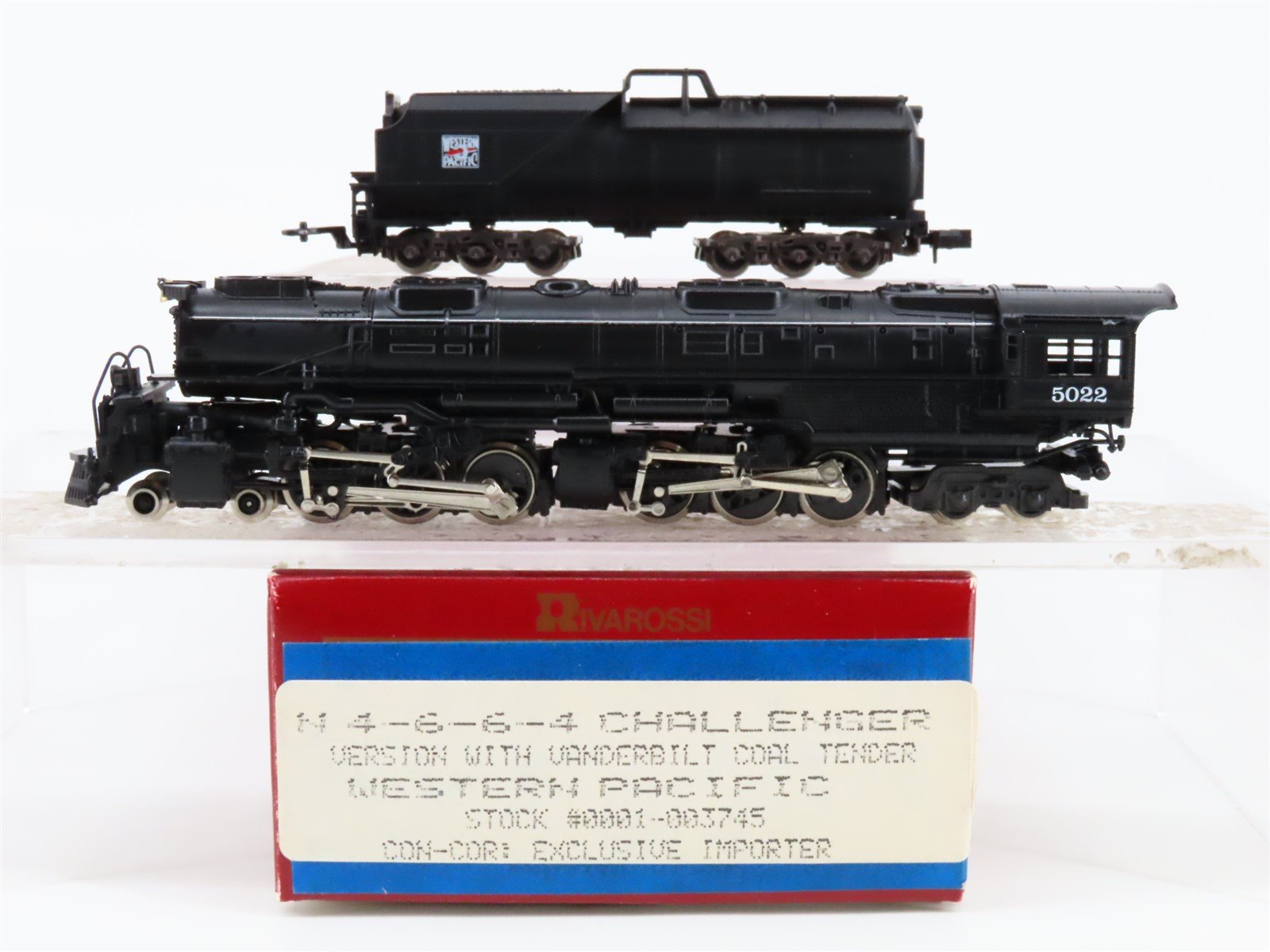 N Scale Rivarossi 0001-003745 WP Western Pacific 4-6-6-4 Steam Locomotive #5022