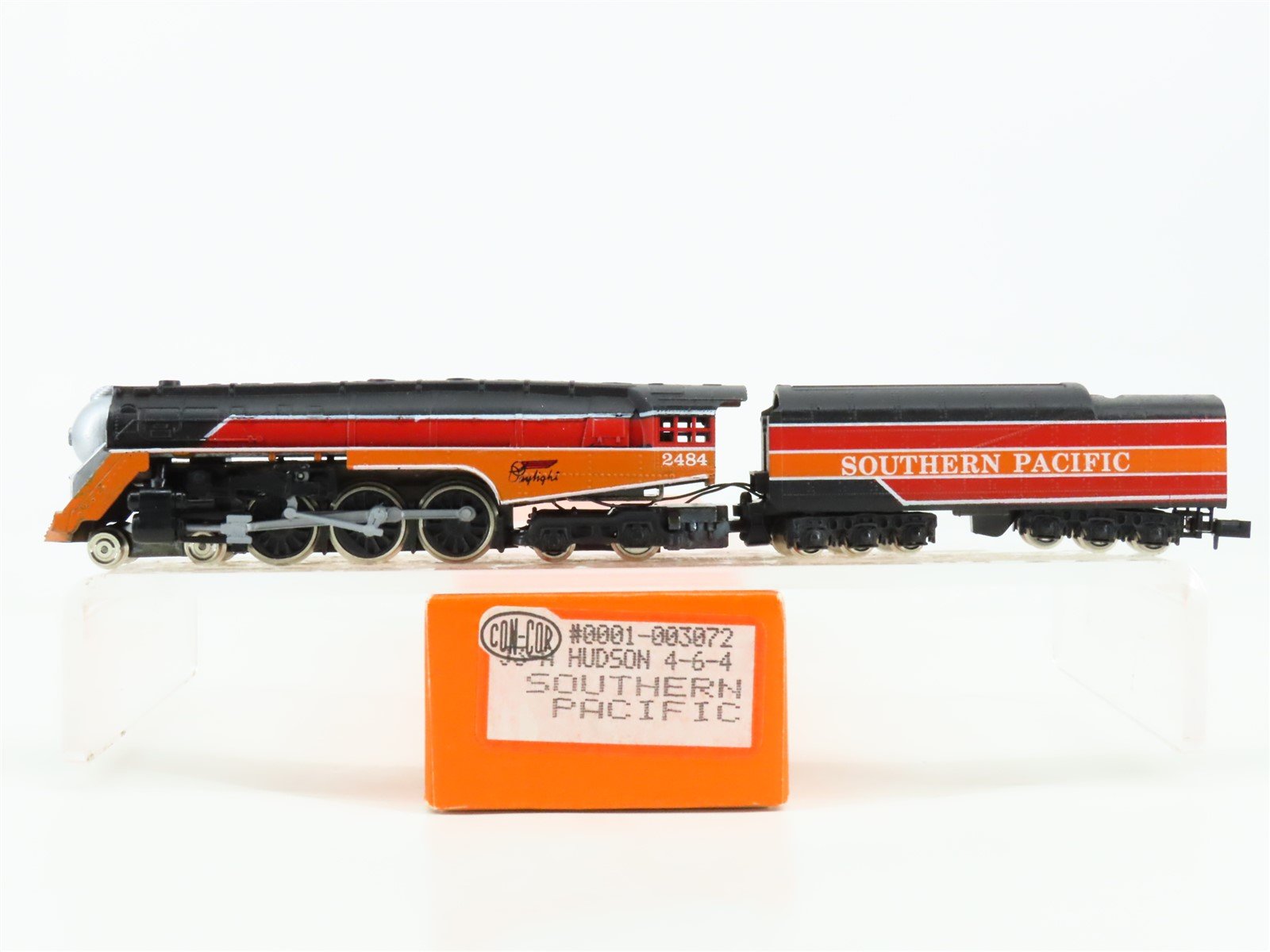 N Scale Con-Cor 0001-003072 SP Southern Pacific 4-6-4 Steam Locomotive #2484