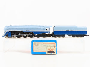 N Scale Con-Cor 3061 ATSF Santa Fe 4-6-4 Steam Locomotive #3460