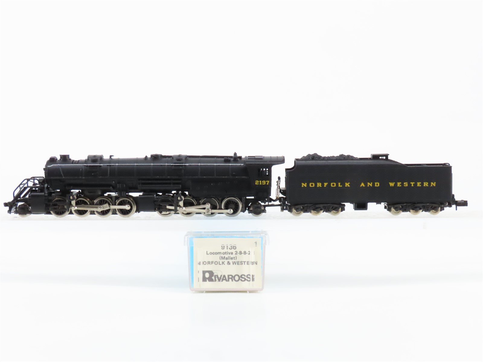 N Scale Rivarossi 9136 N&W Norfolk & Western 2-8-8-2 Steam Locomotive #2197