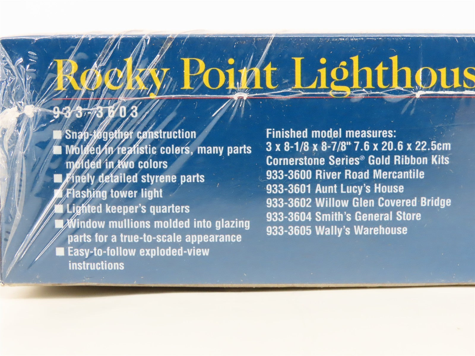 HO Scale Walthers 933-3603 Rocky Point Lighthouse Kit Unbuilt