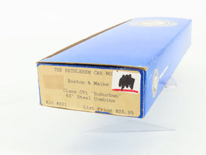 HO Scale Bethlehem Car Works 221 63' Class CVi Suburban 63' Steel Unbuilt Kit