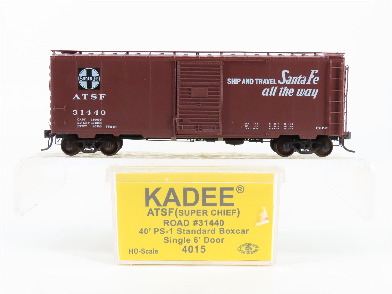 HO Scale Kadee 4015 ATSF Santa Fe 40' Box Car 31440 RTR