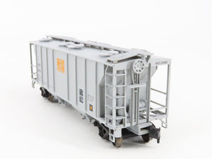 HO Scale Atlas 1818 MEC Maine Central 2-Bay Covered Hopper 2492 RTR