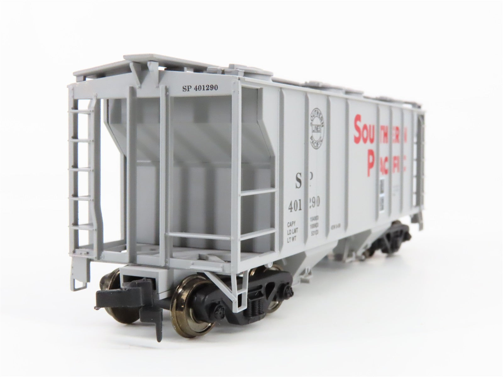 HO Scale Atlas 1810 SP Southern Pacific 2-Bay Covered Hopper 401290 RTR
