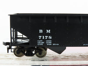 HO Scale Atlas 1862 BM Boston & Maine 2-Bay Offset Side Hopper 7178 RTR