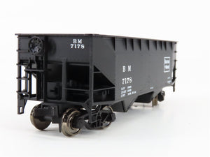HO Scale Atlas 1862 BM Boston & Maine 2-Bay Offset Side Hopper 7178 RTR