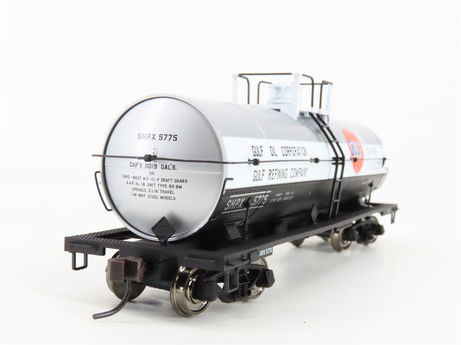 HO Scale Atlas 1063-2 SHPX Gulf Oil 11,000 Gallon Tank Car 5775 RTR