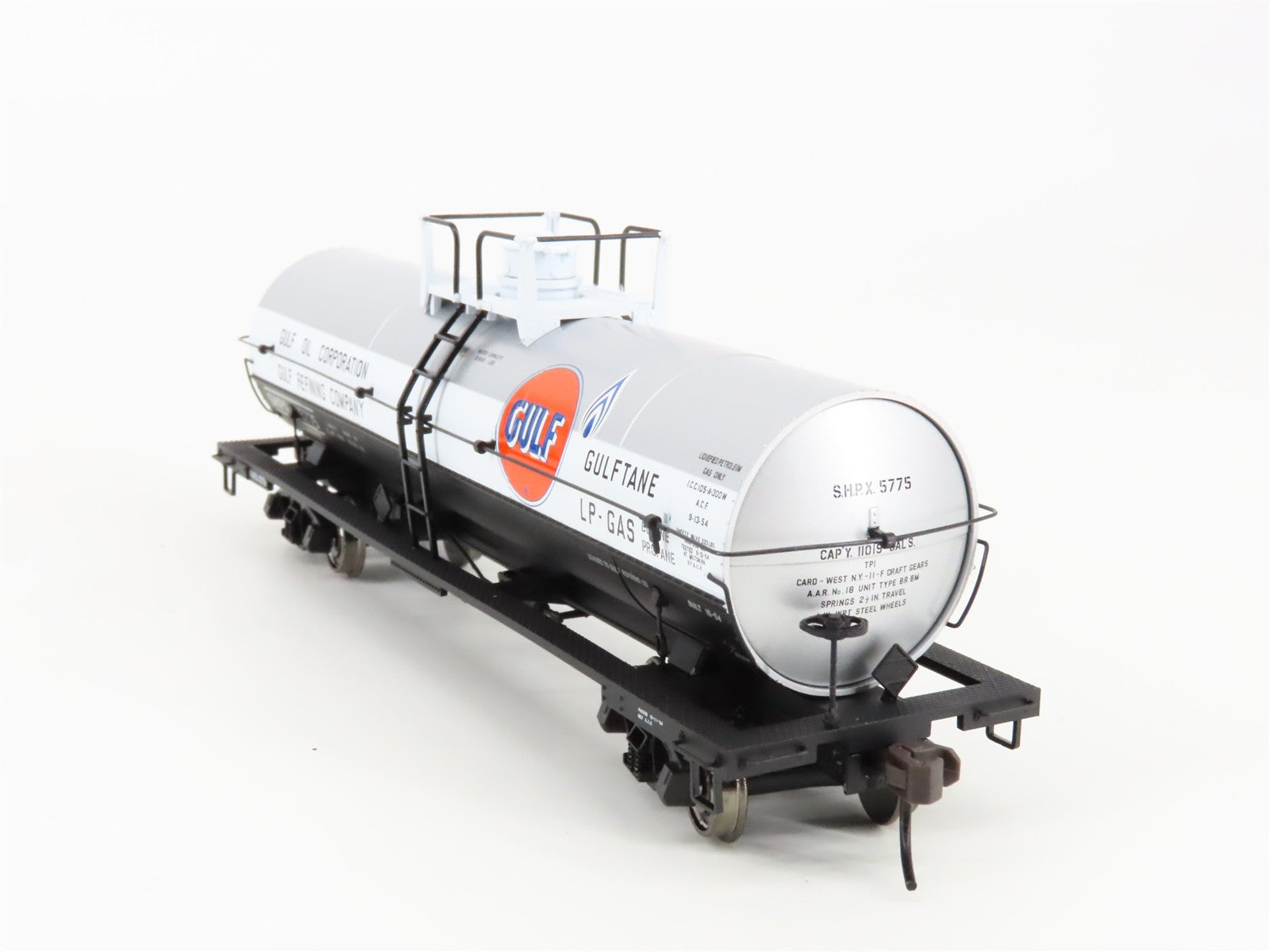 HO Scale Atlas 1063-2 SHPX Gulf Oil 11,000 Gallon Tank Car 5775 RTR