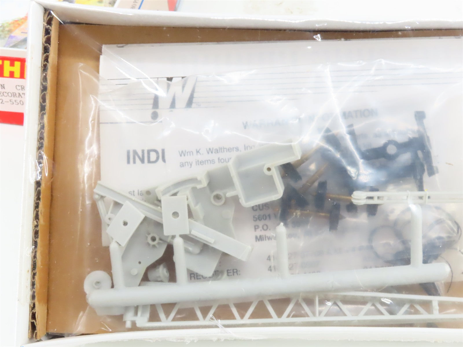 HO Scale Walthers 932-5500 Undecorated 25 Ton Crane Unbuilt Kit