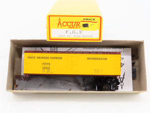 HO Scale Accurail 4802 FGEX Fruit Growers Express 40' Reefer 34833 Unbuilt Kit