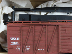 HO Scale Accurail 4408 WAB Wabash 40' Box Car 78287 Unbuilt Kit