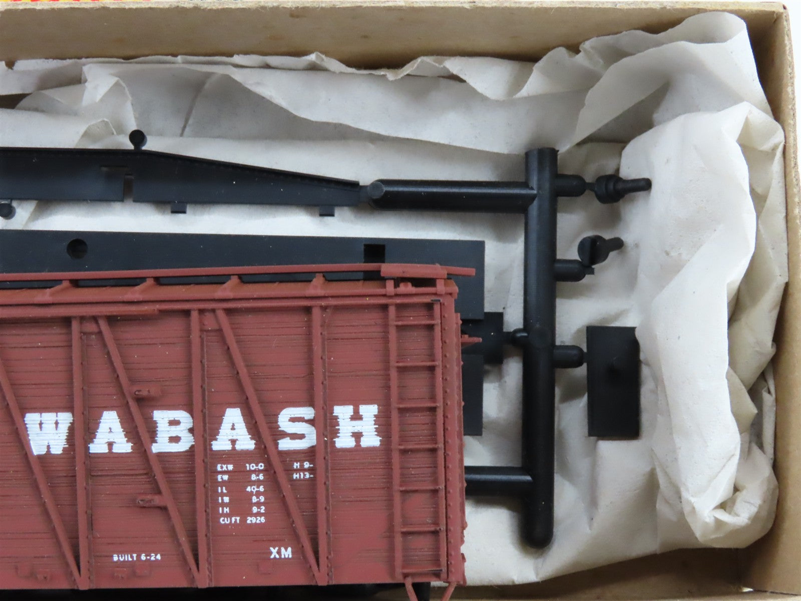 HO Scale Accurail 4408 WAB Wabash 40' Box Car 78287 Unbuilt Kit