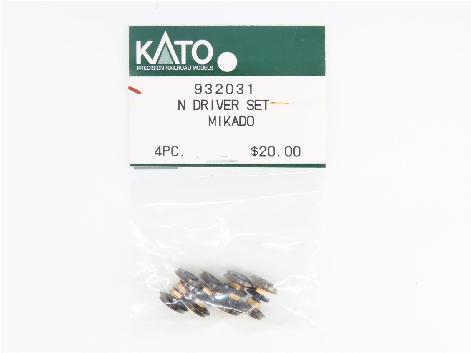 N Scale Kato 932031 Mikado Driver Set for Steam Locomotives