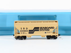 N Scale Atlas 3906 SBD Seaboard System 2-Bay Covered Hopper 220665