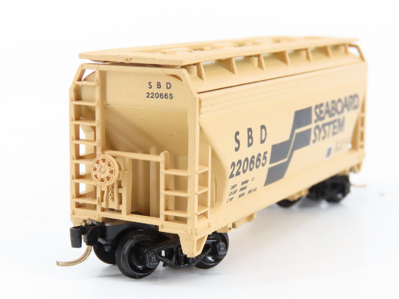 N Scale Atlas 3906 SBD Seaboard System 2-Bay Covered Hopper 220665