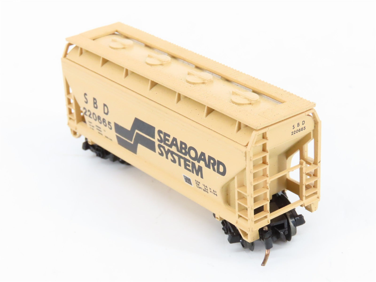 N Scale Atlas 3906 SBD Seaboard System 2-Bay Covered Hopper 220665