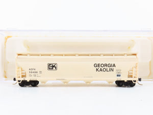 N Scale Atlas 3961 ACFX Georgia Kaolin 4-Bay Centerflow Covered Hopper 59486