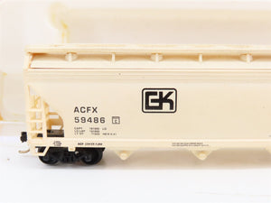 N Scale Atlas 3961 ACFX Georgia Kaolin 4-Bay Centerflow Covered Hopper 59486