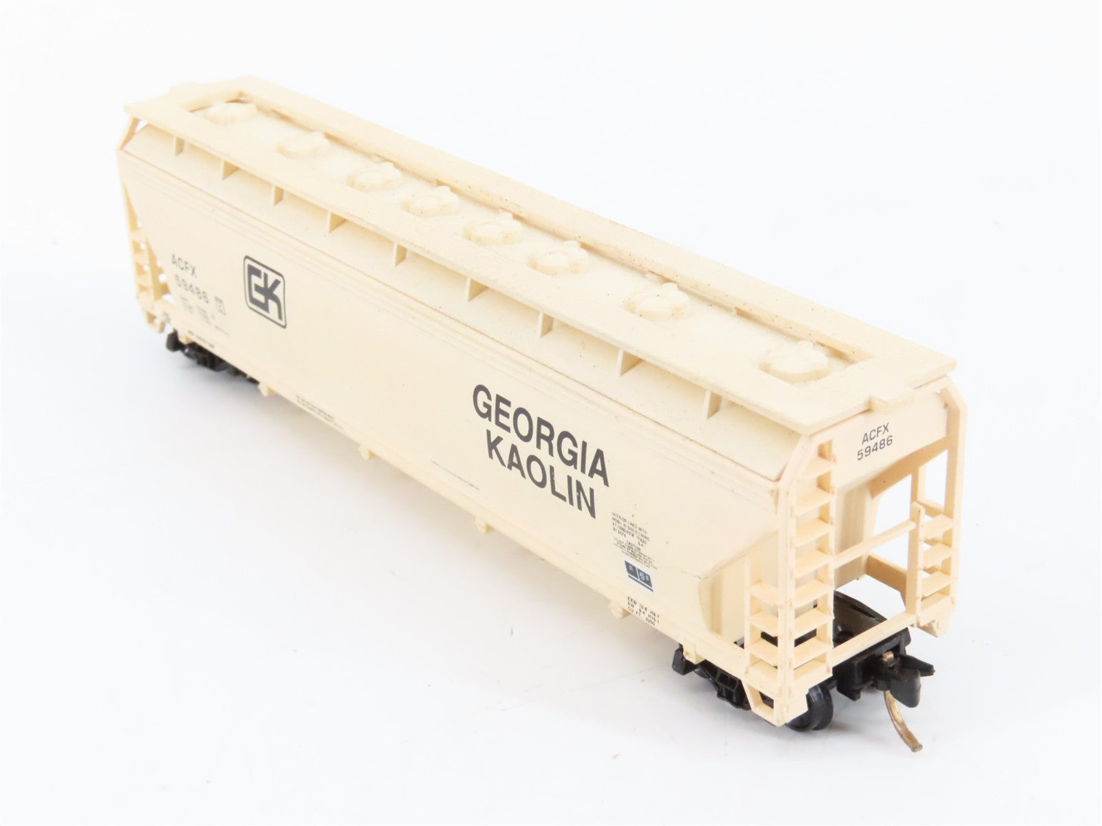 N Scale Atlas 3961 ACFX Georgia Kaolin 4-Bay Centerflow Covered Hopper 59486