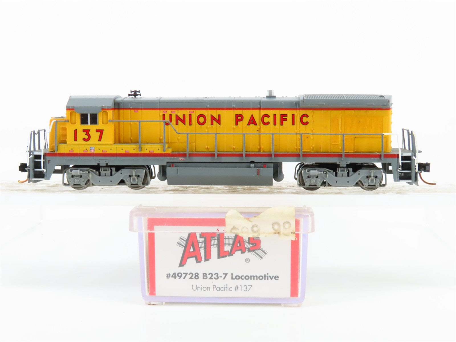 N Scale Atlas 49728 UP Union Pacific B23-7 Diesel Locomotive #137 wDCC
