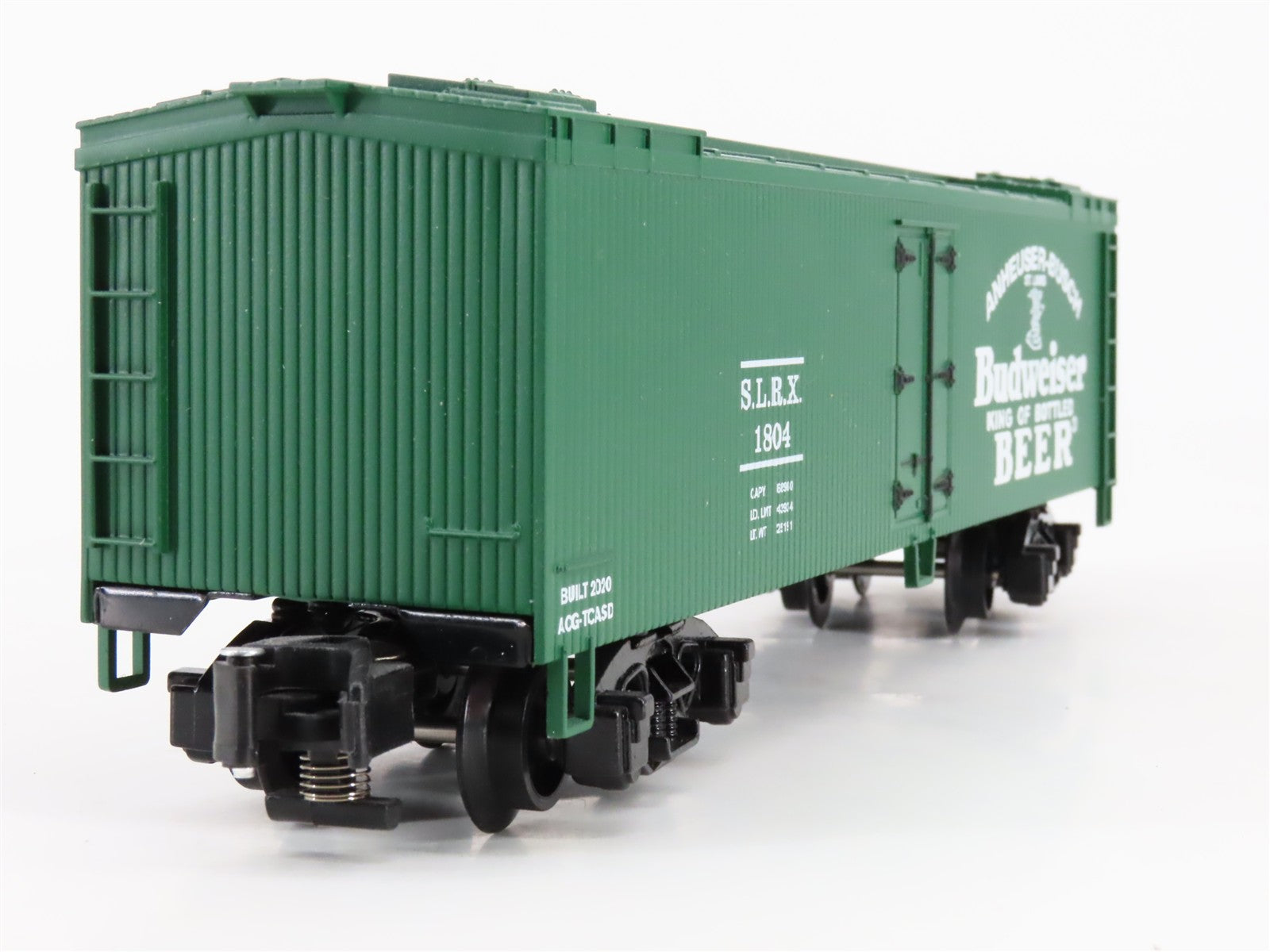 S Scale Lionel 2001013 SLRX Budweiser Woodside Reefer 1804 RTR