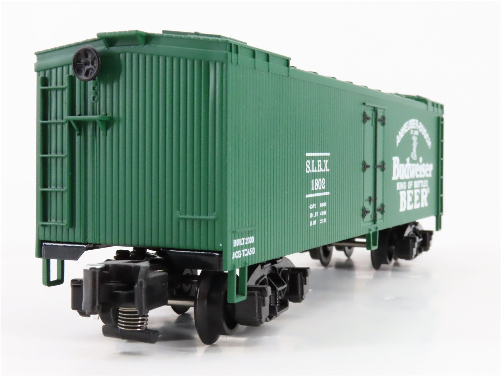 S Scale Lionel 2001012 SLRX Budweiser Woodside Reefer 1802 RTR