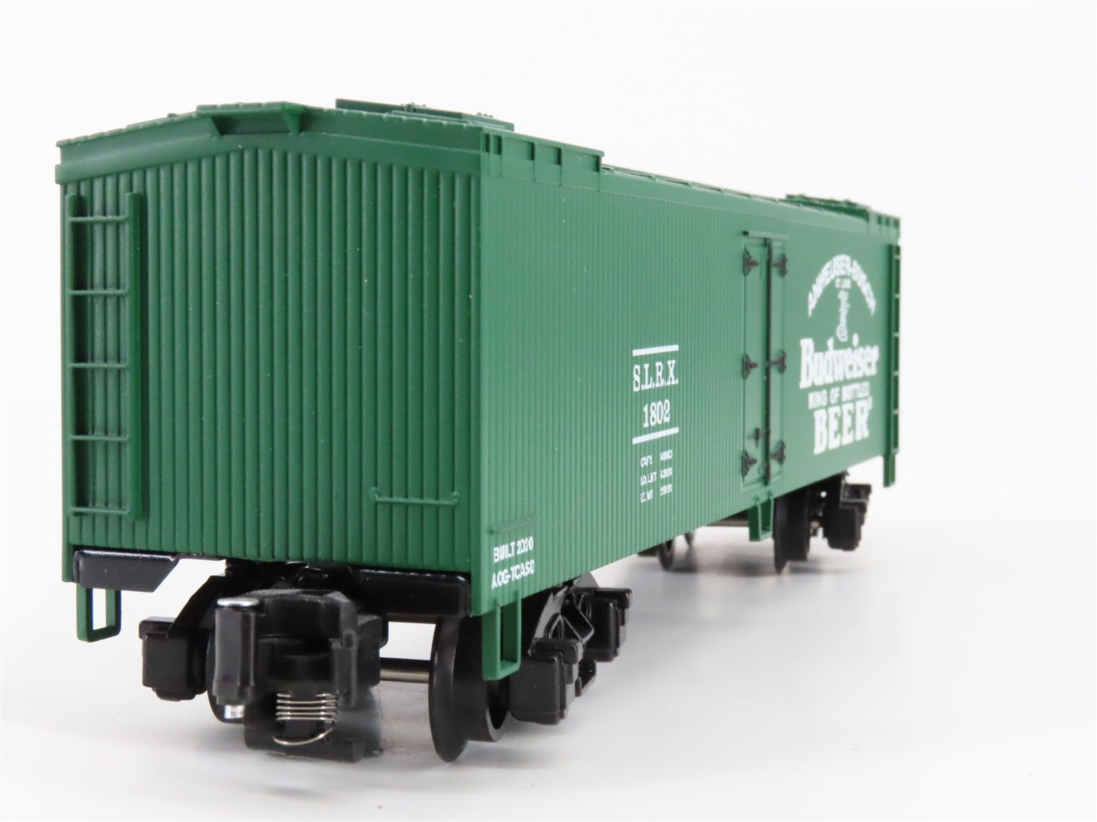 S Scale Lionel 2001012 SLRX Budweiser Woodside Reefer 1802 RTR