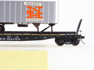 S Scale S-Helper Service 00190 NH New Haven TOFC Flat Car w/ Trailer 17382 RTR