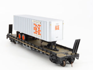 S Scale S-Helper Service 00190 NH New Haven TOFC Flat Car w/ Trailer 17382 RTR