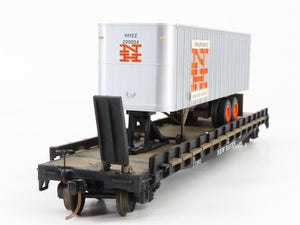 S Scale S-Helper Service 00190 NH New Haven TOFC Flat Car w/ Trailer 17382 RTR