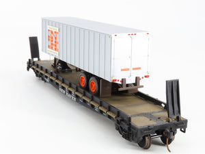 S Scale S-Helper Service 00190 NH New Haven TOFC Flat Car w/ Trailer 17382 RTR