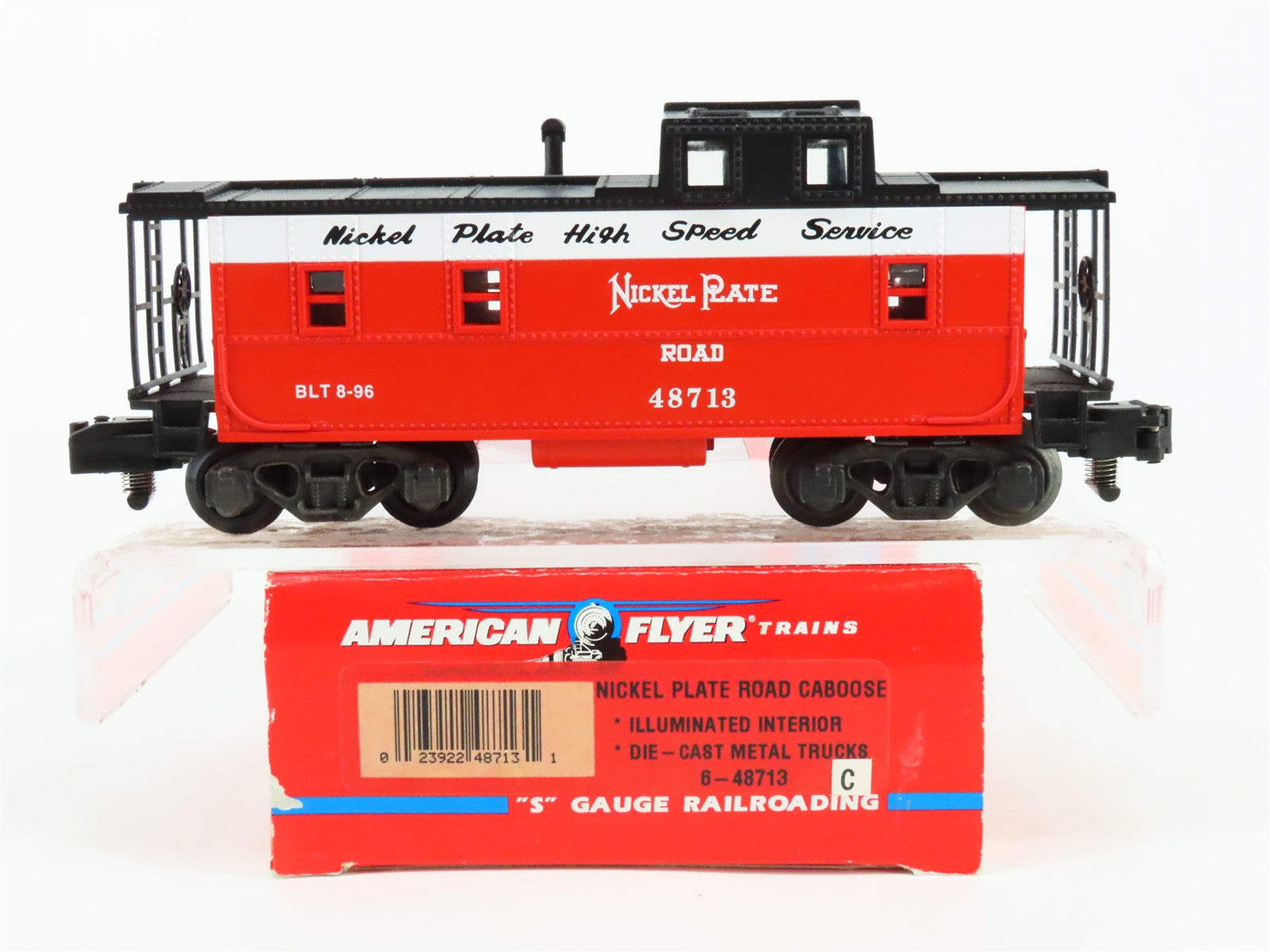 S Scale Lionel 6-48713 Nickel Plate Road Caboose Lighted 48713 RTR