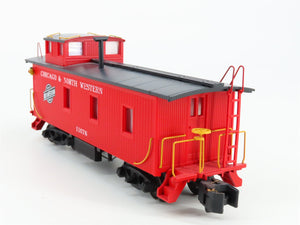 S Scale American Models 7507 Chicago & North Western Wood Caboose Lighted RTR