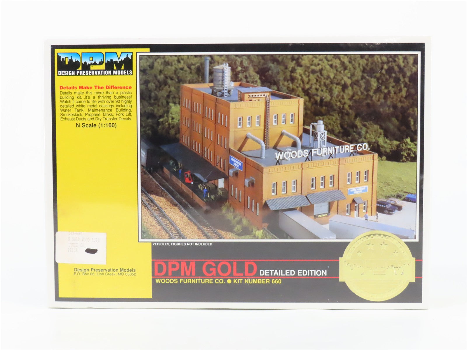 N Scale DPM Design Preservation 660 Woods Furniture Building Kit SEALED