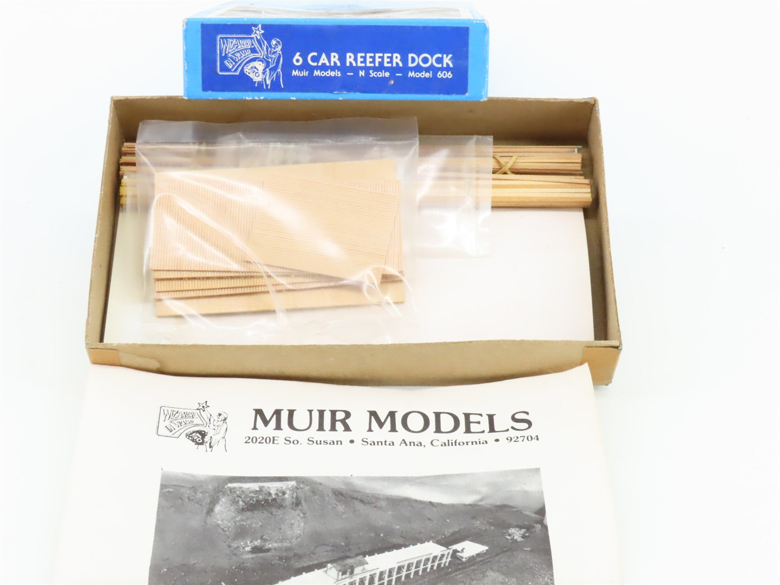 N Scale Muir Models 606 6 Car Reefer Dock Building Kit